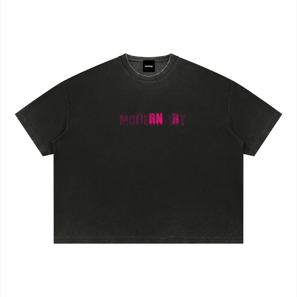 Modern Art Waffle Knit Tee